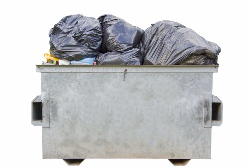Various types of waste being sorted for recycling in Tower Hamlets